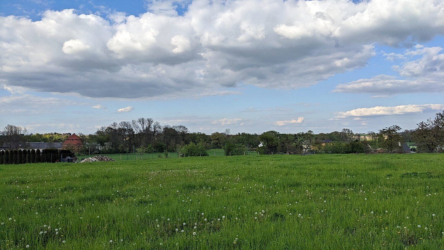 Pozemek Skrochovice pohled shora